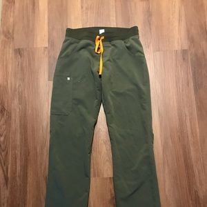 Figs Small Tall Army Green Scrub Pants Kade